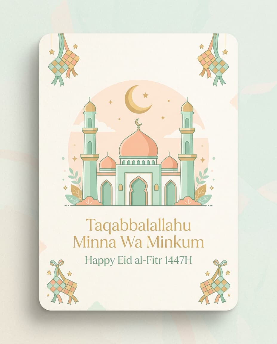 Pratinjau Kartu Ucapan kakak.ai — kartu ucapan AI